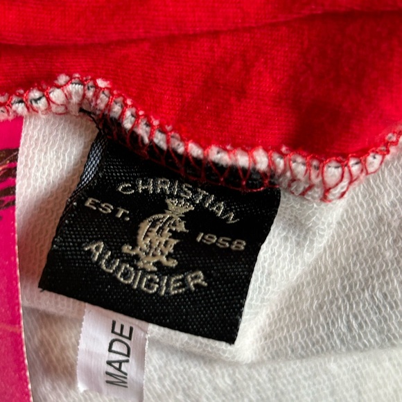 Christian Audigier crystal rock specialty foil rhinestone Track jacket SZ S - Picture 10 of 15